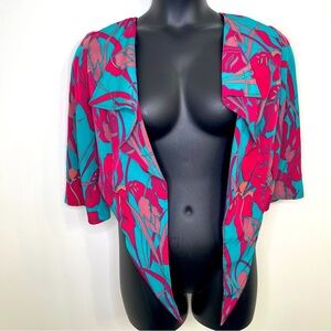 Jessica Simpson Fontana Crop Top in Tropical Green Combo Size S